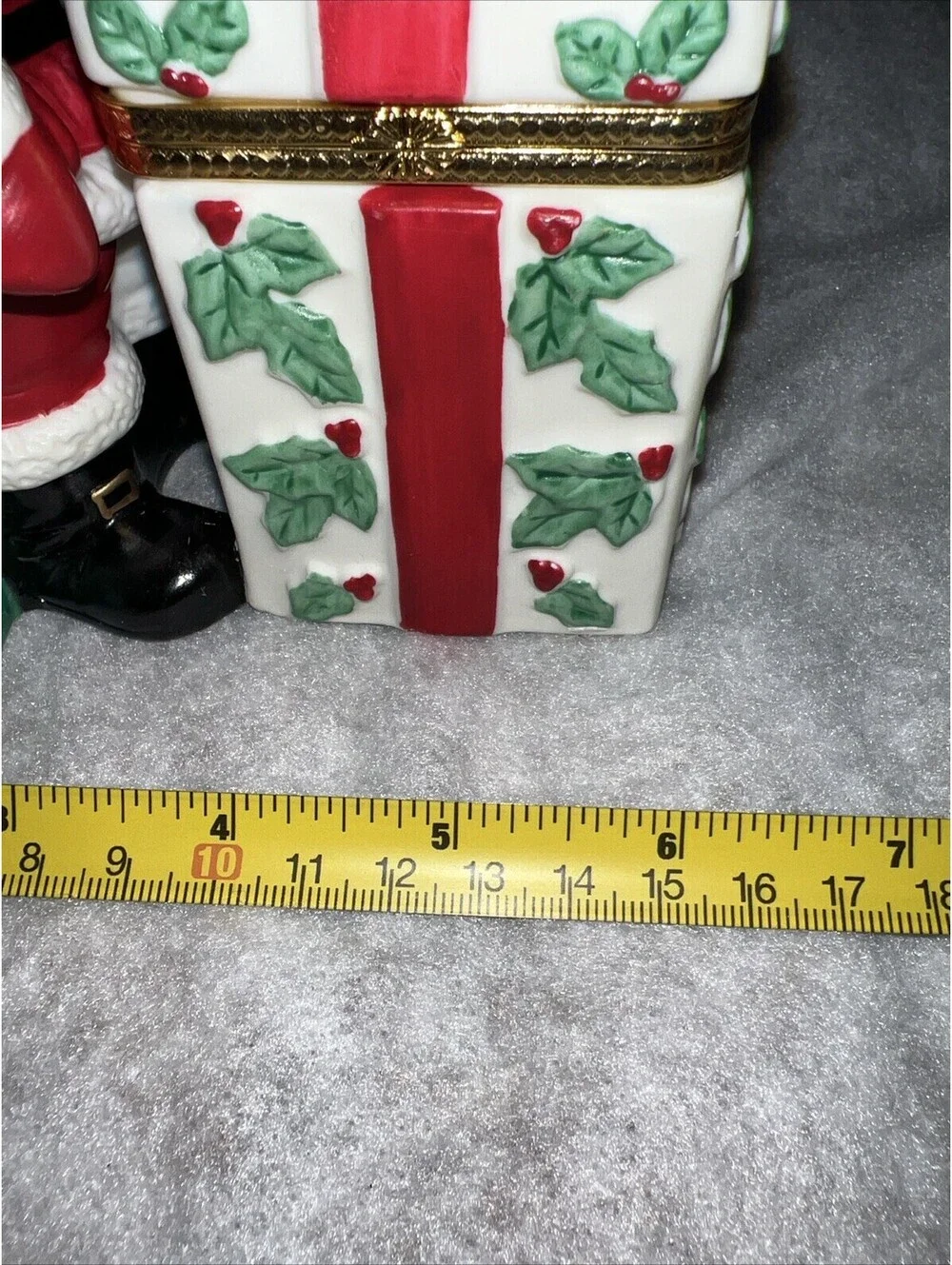 Vintage PartyLite Candles JOLLY SANTA Porcelain Votive Trinket Holder ~ P7251 - Picture 3 of 9